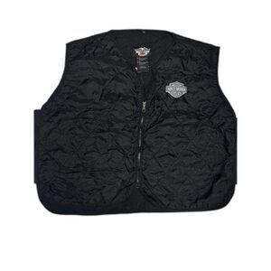 Harley Davidson Men's Quilted Nylon Hydration Vest Size 5XL